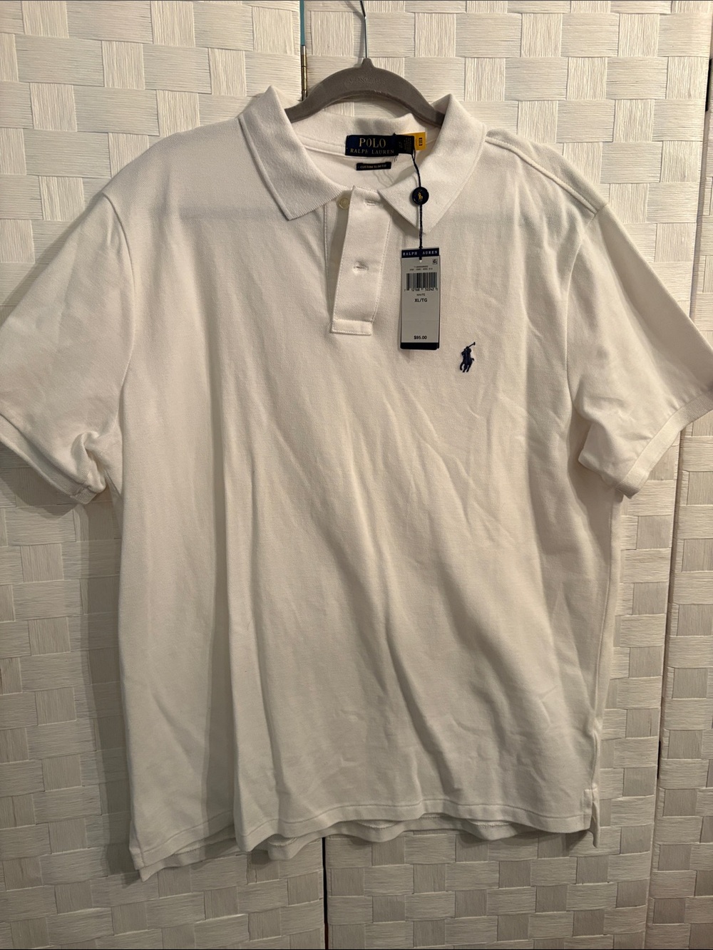 Polo by Ralph Lauren White Polo with Navy Pony